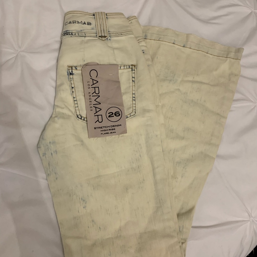NWT Carmar high rise stretch flare jean